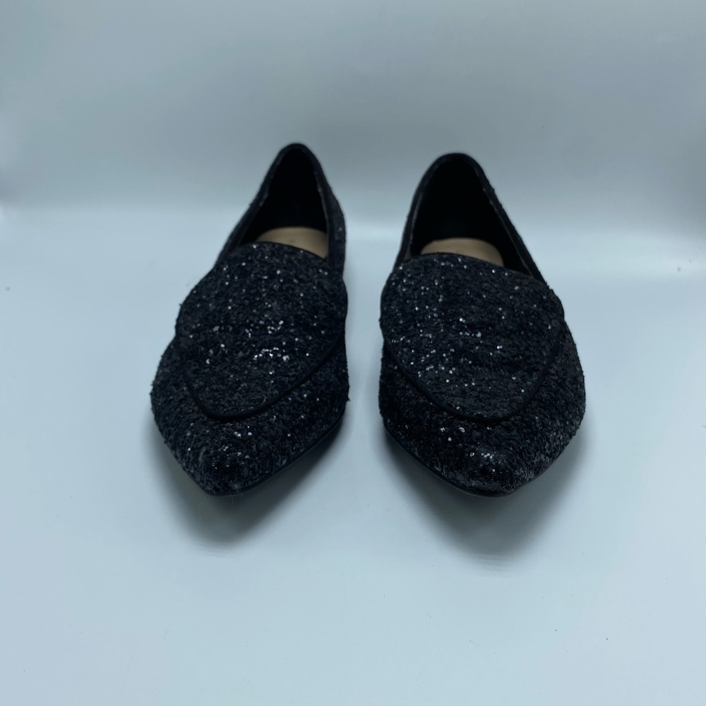 Kelly & Katie Black Sparkle Loafers
